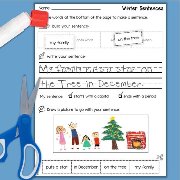 writing good sentences worksheet